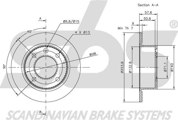 SBS 1815201920 - Disque de frein cwaw.fr