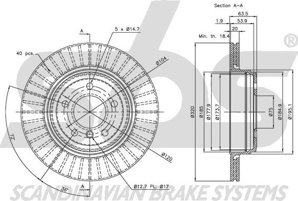 SBS 1815311561 - Disque de frein cwaw.fr