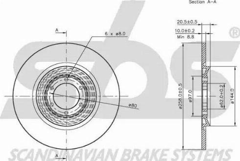 SBS 1815201010 - Disque de frein cwaw.fr