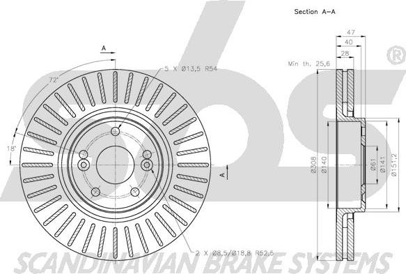 SBS 1815.203961 - Disque de frein cwaw.fr