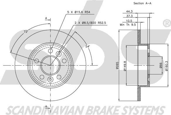 SBS 1815203915 - Disque de frein cwaw.fr