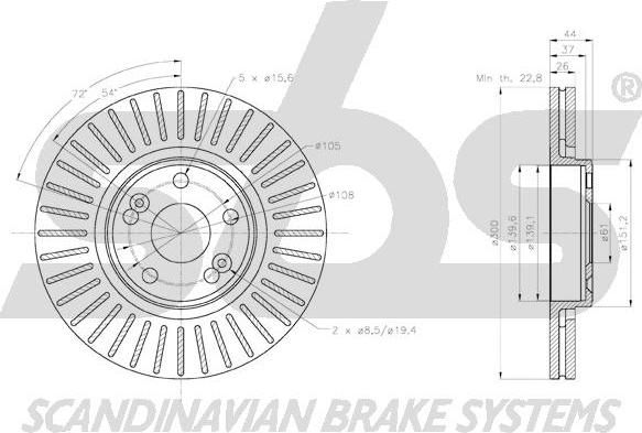 SBS 18153139100 - Disque de frein cwaw.fr