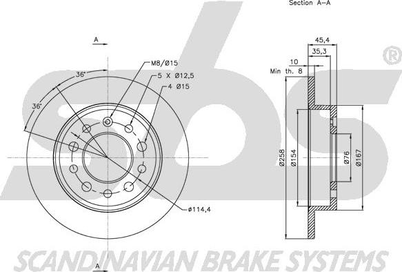 SBS 1815313426 - Disque de frein cwaw.fr