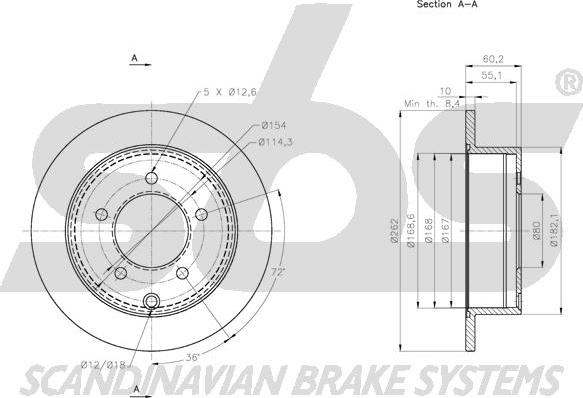 SBS 1815.203058 - Disque de frein cwaw.fr