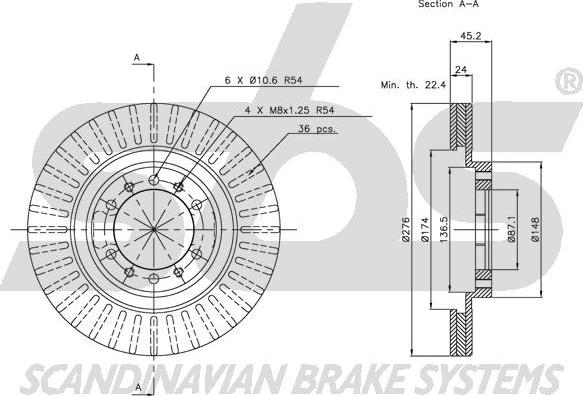 SBS 1815203016 - Disque de frein cwaw.fr