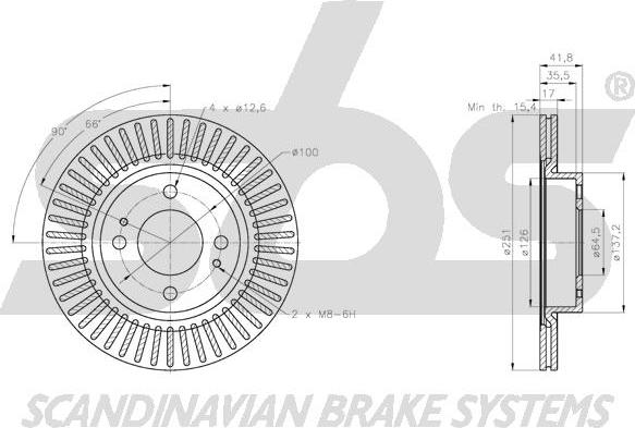 SBS 1815313087 - Disque de frein cwaw.fr