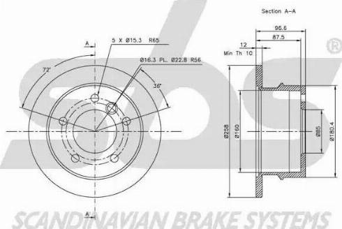 SBS 1815203368 - Disque de frein cwaw.fr