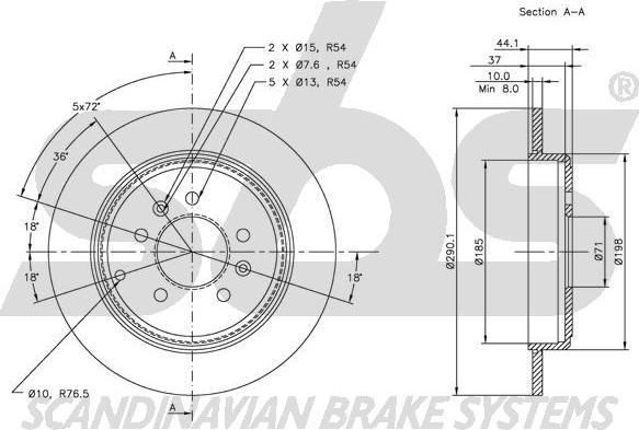 SBS 1815203717 - Disque de frein cwaw.fr