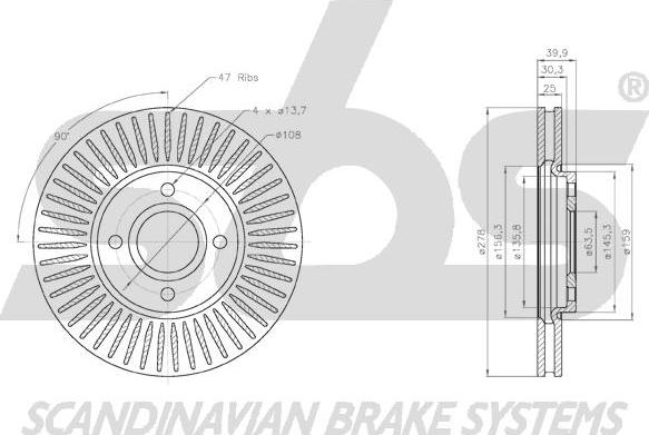 SBS 18153125103 - Disque de frein cwaw.fr