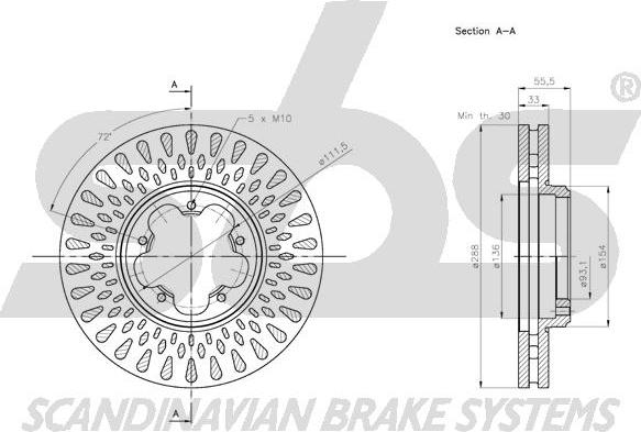 SBS 1815202589 - Disque de frein cwaw.fr