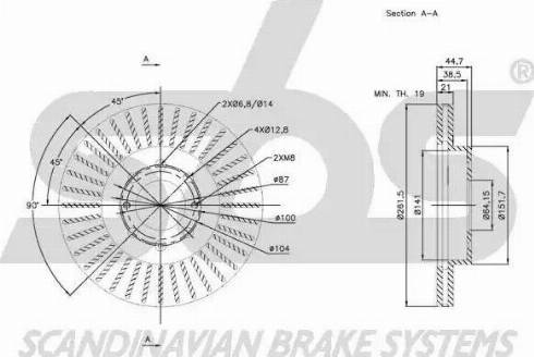 SBS 1815202648 - Disque de frein cwaw.fr