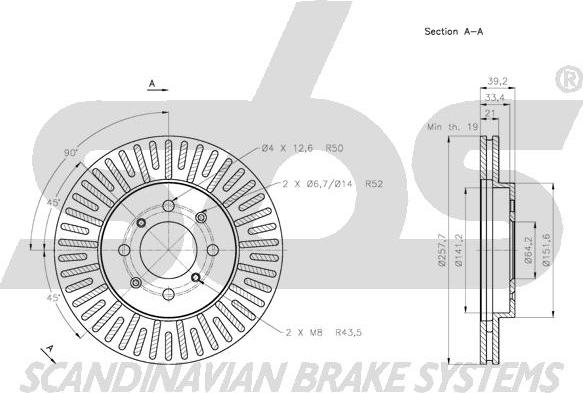 SBS 1815312647 - Disque de frein cwaw.fr