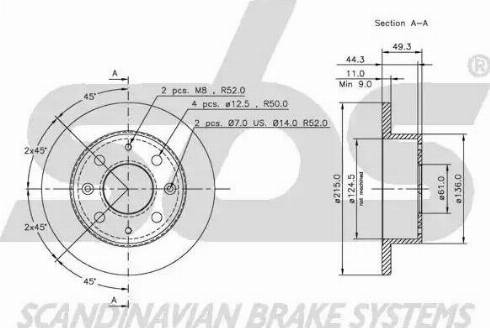 SBS 1815202603 - Disque de frein cwaw.fr