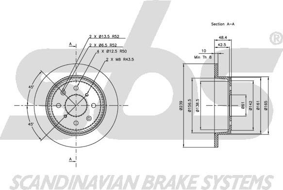 SBS 1815202613 - Disque de frein cwaw.fr