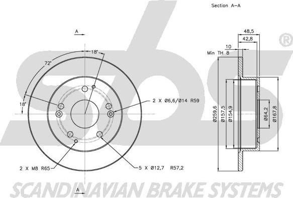 SBS 1815202634 - Disque de frein cwaw.fr