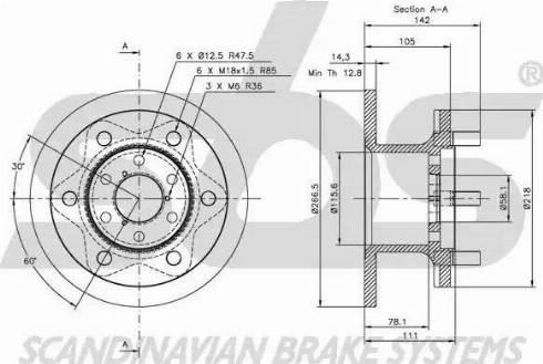 SBS 1815312306 - Disque de frein cwaw.fr