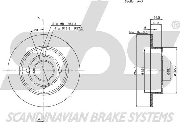 SBS 1815202248 - Disque de frein cwaw.fr