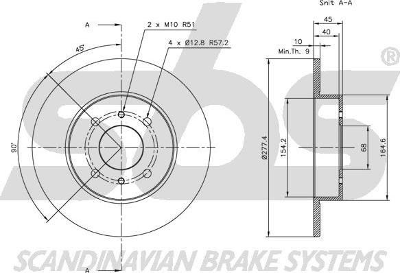 SBS 1815202252 - Disque de frein cwaw.fr