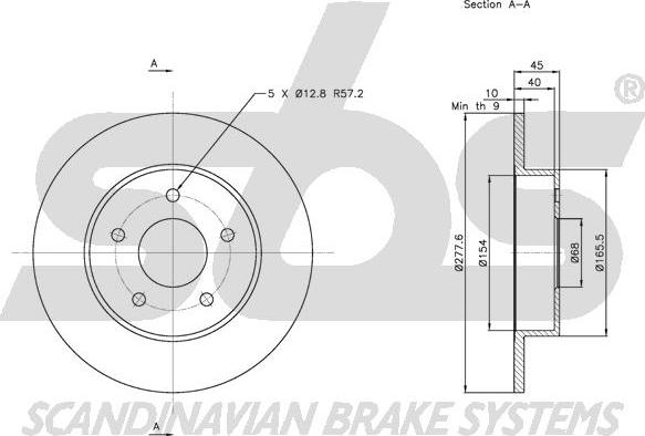 SBS 1815.202257 - Disque de frein cwaw.fr