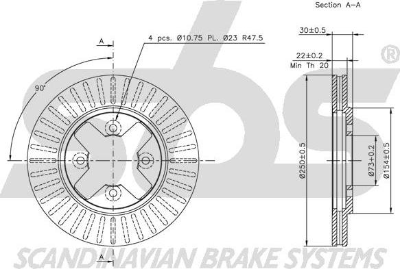 SBS 1815202238 - Disque de frein cwaw.fr