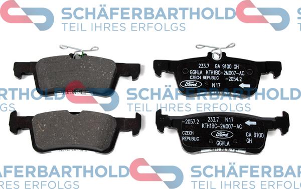 Schferbarthold 944 06 940 01 11 - Kit de plaquettes de frein, frein à disque cwaw.fr