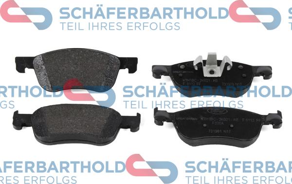 Schferbarthold 944 06 893 01 11 - Kit de plaquettes de frein, frein à disque cwaw.fr