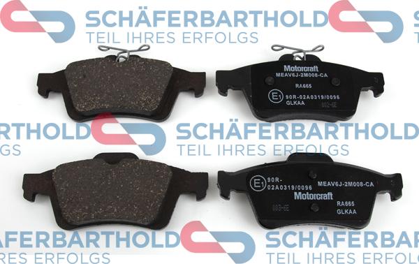 Schferbarthold 941 06 503 01 11 - Kit de plaquettes de frein, frein à disque cwaw.fr