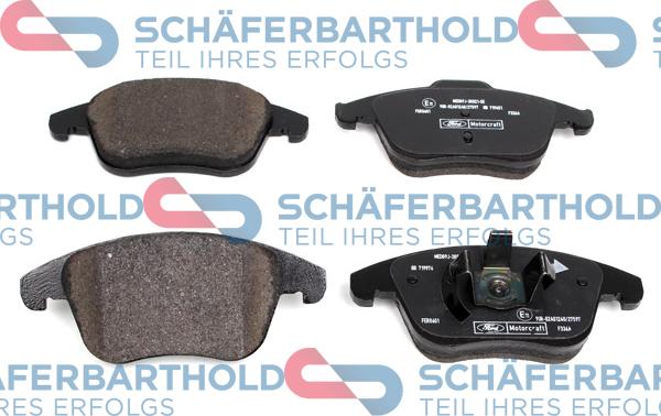 Schferbarthold 943 06 761 01 11 - Kit de plaquettes de frein, frein à disque cwaw.fr