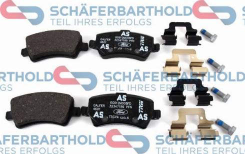 Schferbarthold 922 06 907 01 11 - Kit de plaquettes de frein, frein à disque cwaw.fr