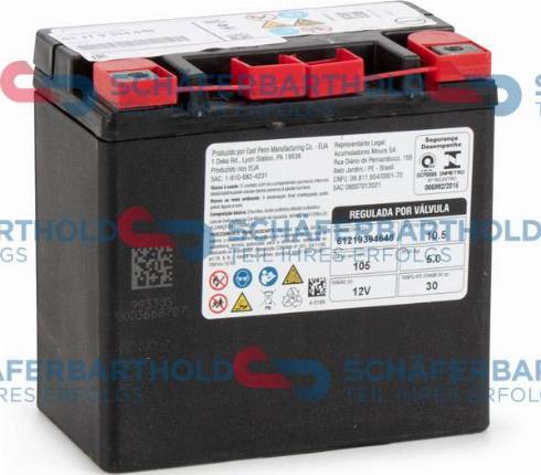 Schferbarthold 415 02 656 01 11 - Batterie de démarrage cwaw.fr