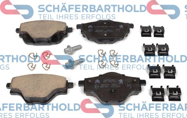 Schferbarthold 431 27 101 01 11 - Kit de plaquettes de frein, frein à disque cwaw.fr