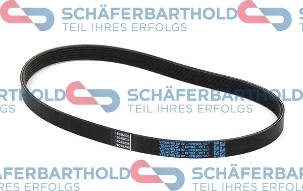 Schferbarthold 300 27 846 01 11 - Courroie trapézoïdale à nervures cwaw.fr