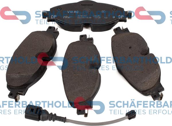 Schferbarthold 319 18 587 01 11 - Kit de plaquettes de frein, frein à disque cwaw.fr