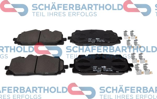 Schferbarthold 315 04 100 01 11 - Kit de plaquettes de frein, frein à disque cwaw.fr