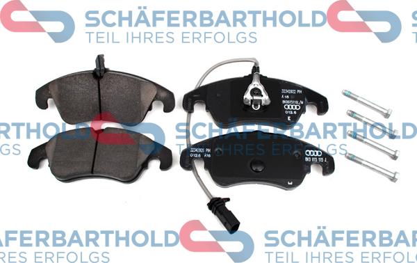 Schferbarthold 315 04 101 01 11 - Kit de plaquettes de frein, frein à disque cwaw.fr