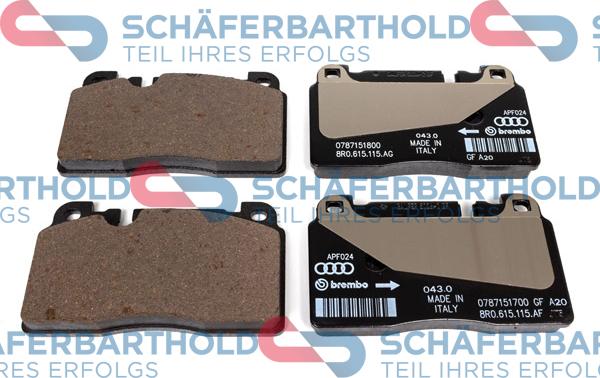 Schferbarthold 315 04 139 01 11 - Kit de plaquettes de frein, frein à disque cwaw.fr