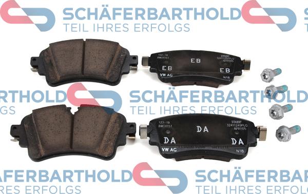 Schferbarthold 315 04 131 01 11 - Kit de plaquettes de frein, frein à disque cwaw.fr