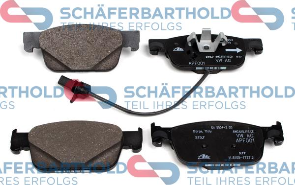 Schferbarthold 315 04 123 01 11 - Kit de plaquettes de frein, frein à disque cwaw.fr