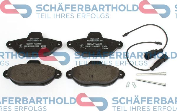 Schferbarthold 315 06 184 01 11 - Kit de plaquettes de frein, frein à disque cwaw.fr