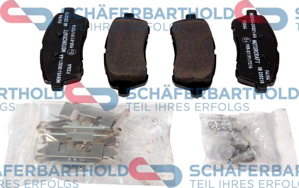 Schferbarthold 315 06 180 01 11 - Kit de plaquettes de frein, frein à disque cwaw.fr