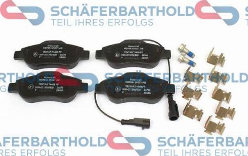 Schferbarthold 315 06 182 01 11 - Kit de plaquettes de frein, frein à disque cwaw.fr