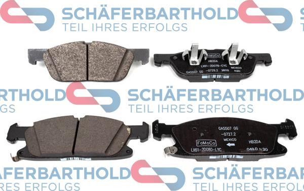 Schferbarthold 315 06 388 01 11 - Kit de plaquettes de frein, frein à disque cwaw.fr