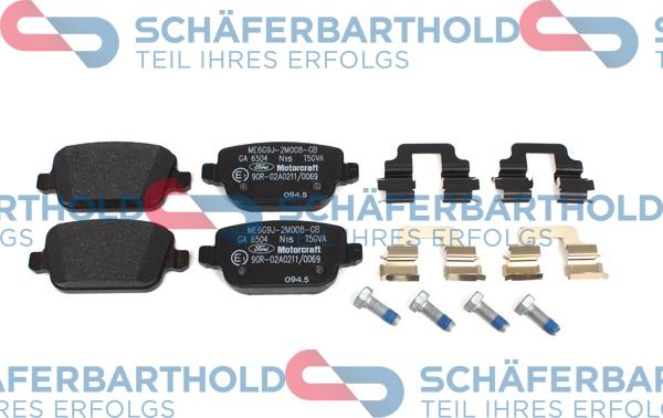 Schferbarthold 315 06 249 01 11 - Kit de plaquettes de frein, frein à disque cwaw.fr