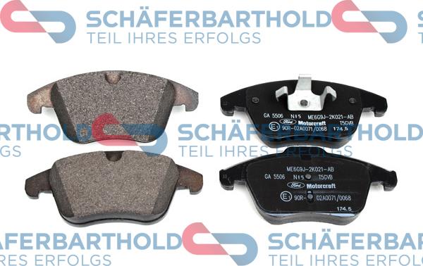 Schferbarthold 315 06 247 01 11 - Kit de plaquettes de frein, frein à disque cwaw.fr