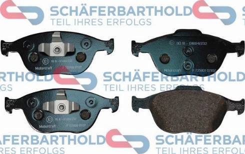 Schferbarthold 315 06 215 01 11 - Kit de plaquettes de frein, frein à disque cwaw.fr