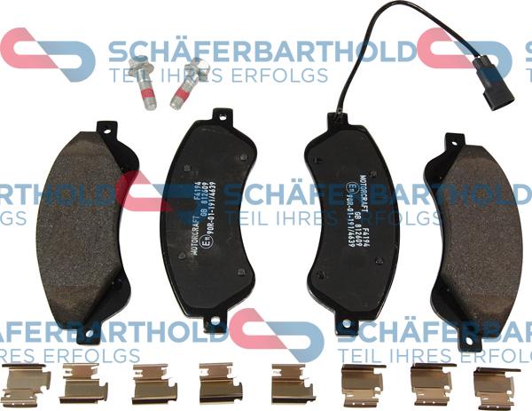 Schferbarthold 315 06 217 01 11 - Kit de plaquettes de frein, frein à disque cwaw.fr