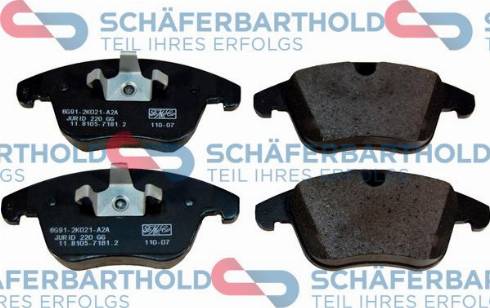 Schferbarthold 315 06 289 01 11 - Kit de plaquettes de frein, frein à disque cwaw.fr