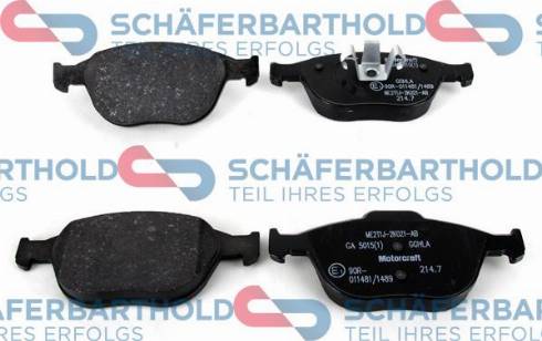 Schferbarthold 315 06 288 01 11 - Kit de plaquettes de frein, frein à disque cwaw.fr