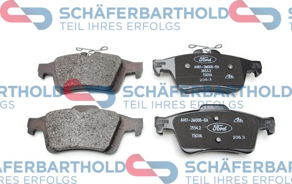 Schferbarthold 315 06 230 01 11 - Kit de plaquettes de frein, frein à disque cwaw.fr