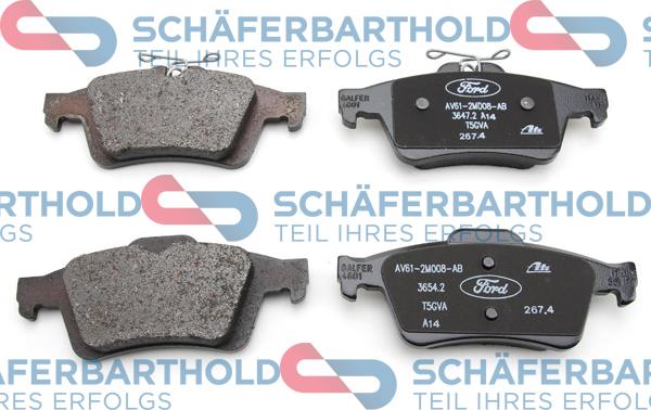 Schferbarthold 315 06 227 01 11 - Kit de plaquettes de frein, frein à disque cwaw.fr